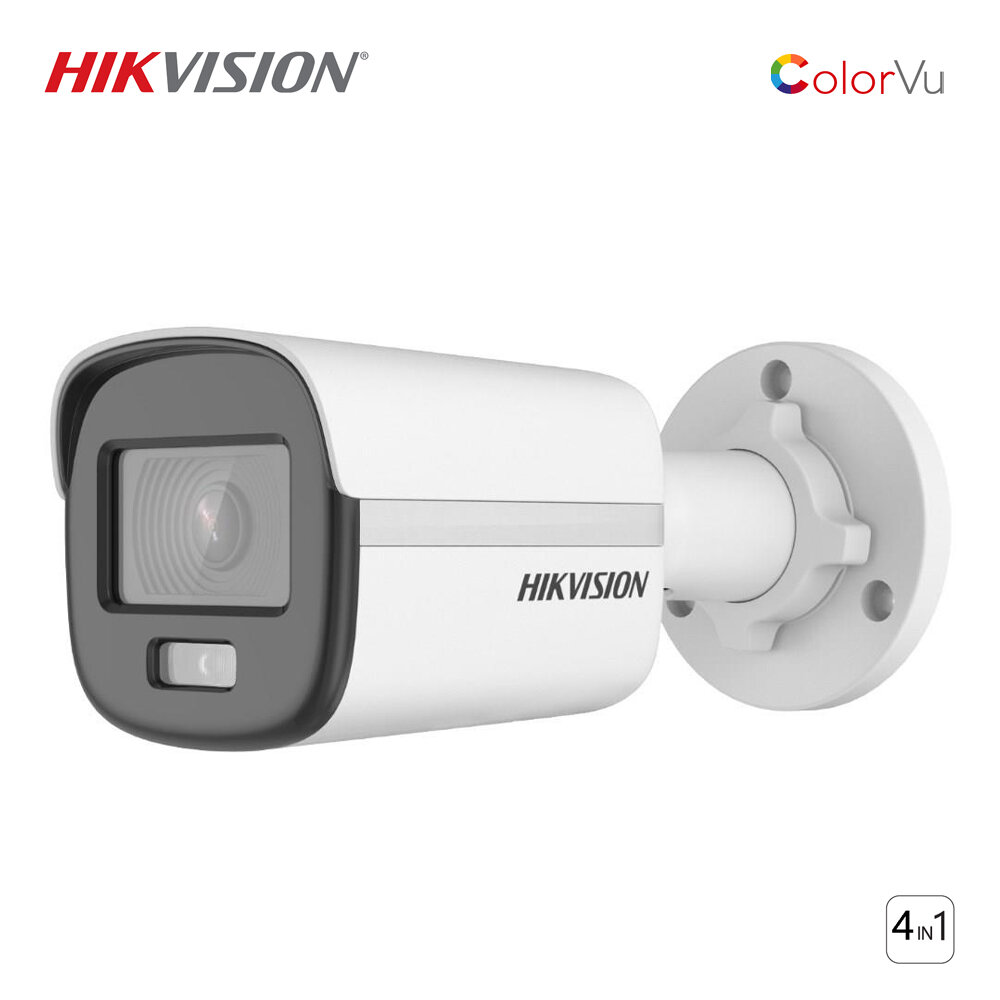 HIKVISION DS-2CE10DF0T-PF 2 MP | 2.8 MM | 0.001 LUX | 20M IR | DWDR | TVI | AHD | CVI | CVBS | PLASTİK | IP67 | COLORVU