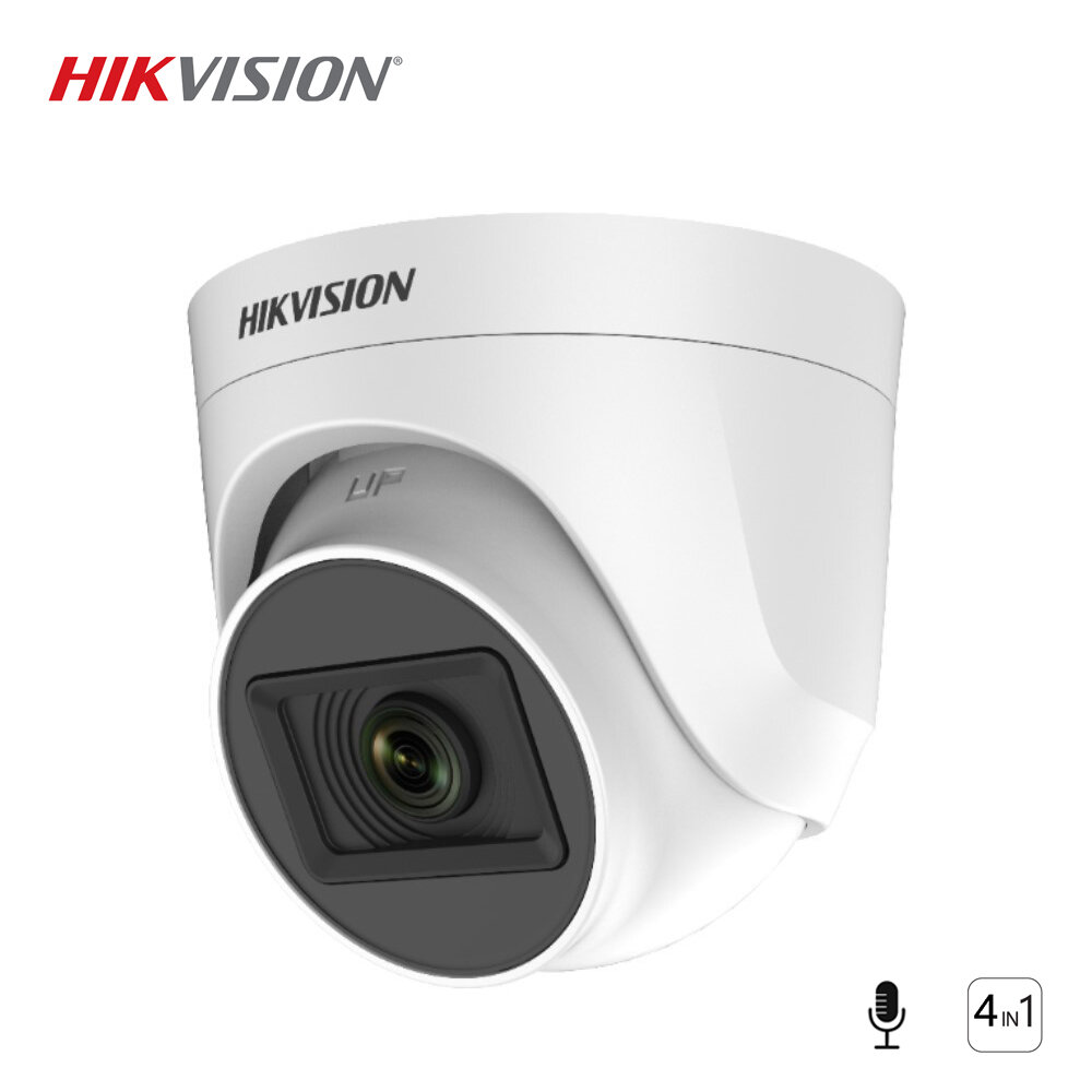 HIKVISION DS-2CE76D0T-ITPFS 2 MP | 2.8 MM | 0.01 LUX | 20M SMART IR | DWDR | TVI | AHD | CVI | CVBS | PLASTİK | DAHİLİ MİKROFON